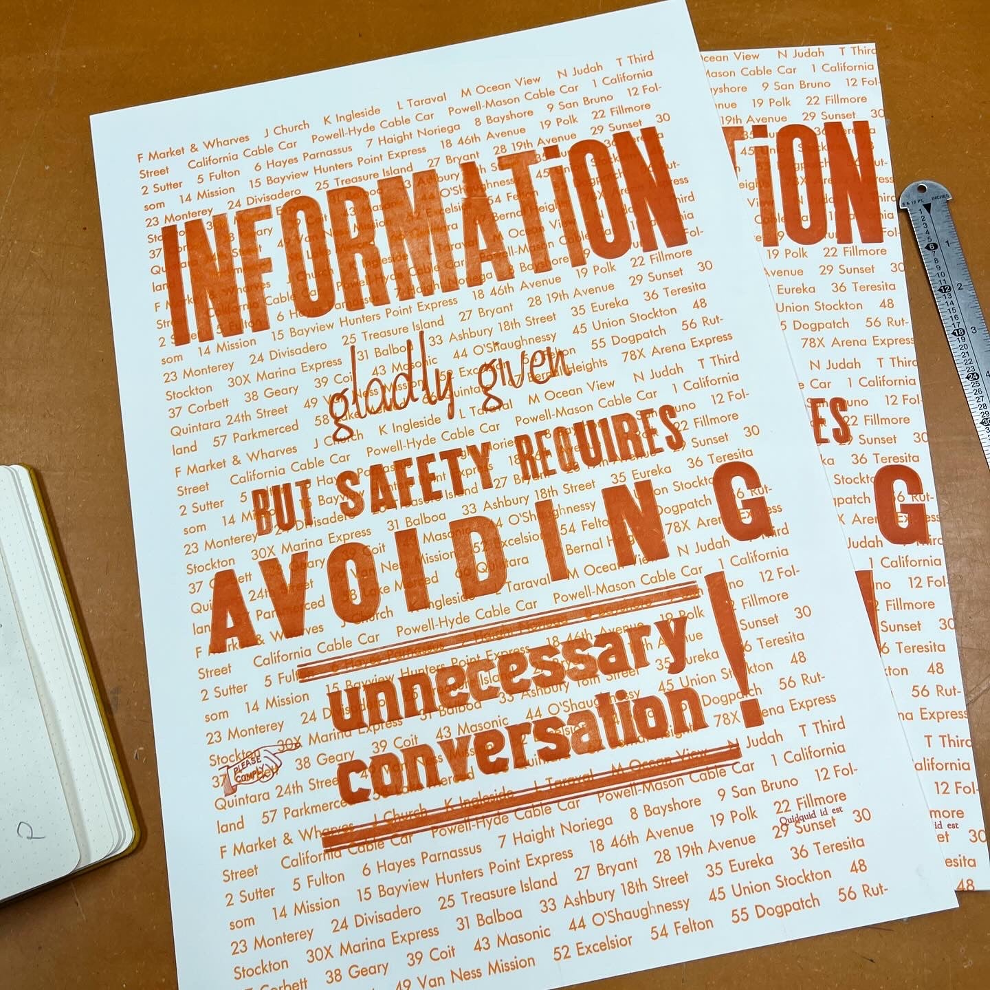 Poster No. 004 - Information Gladly Given