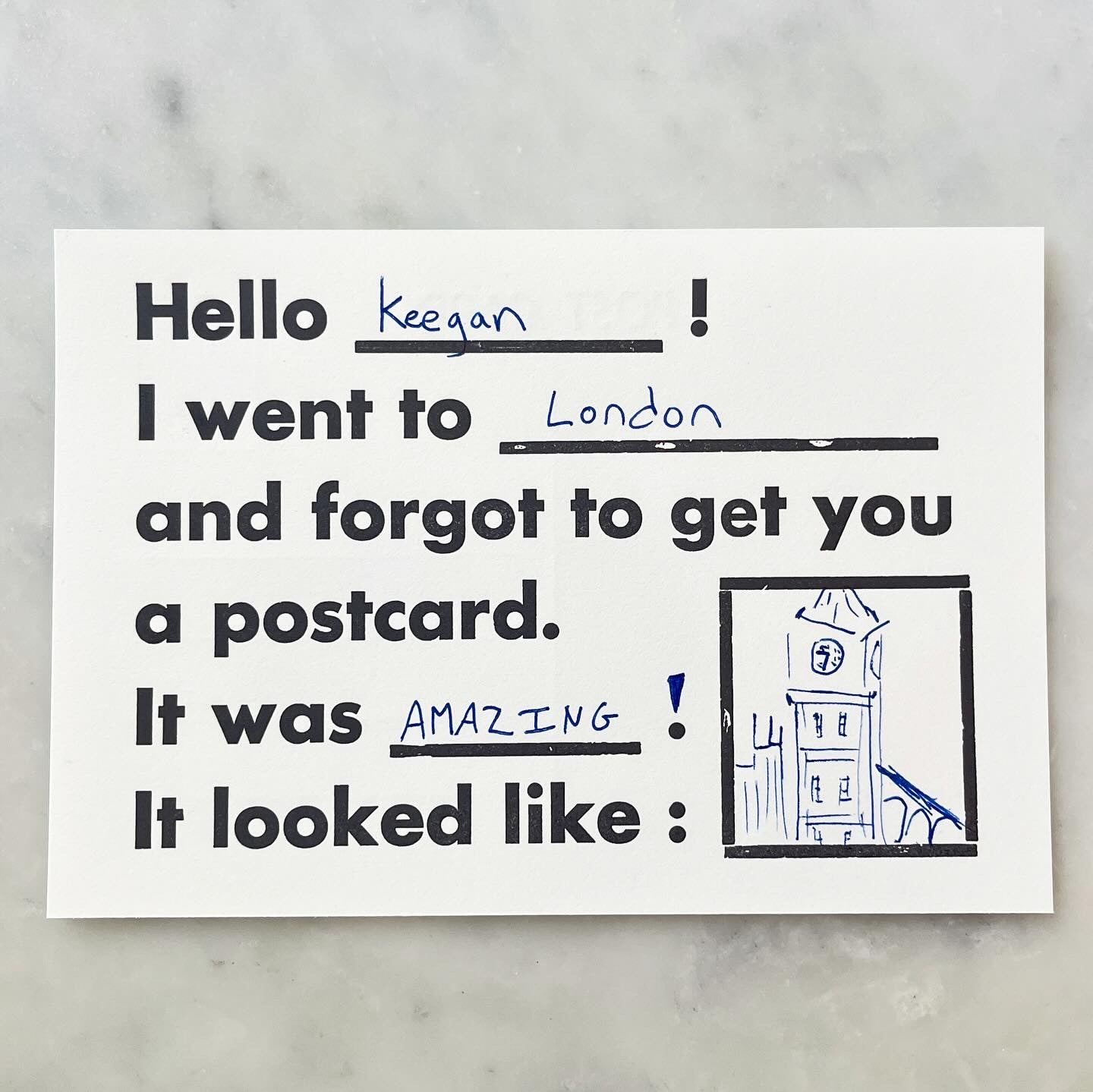 Postcard No. 004 - Universal Postcard
