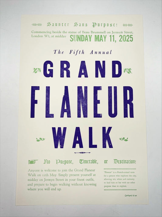 Poster No. 003 - Grand Flaneur Walk