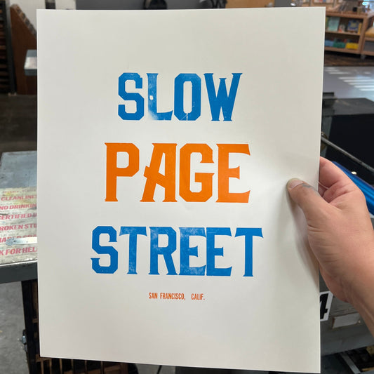 Poster No. 001 - Slow Page Street