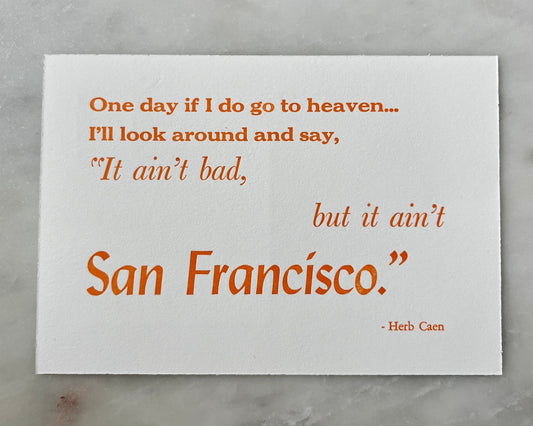 Postcard No. 001 - San Francisco