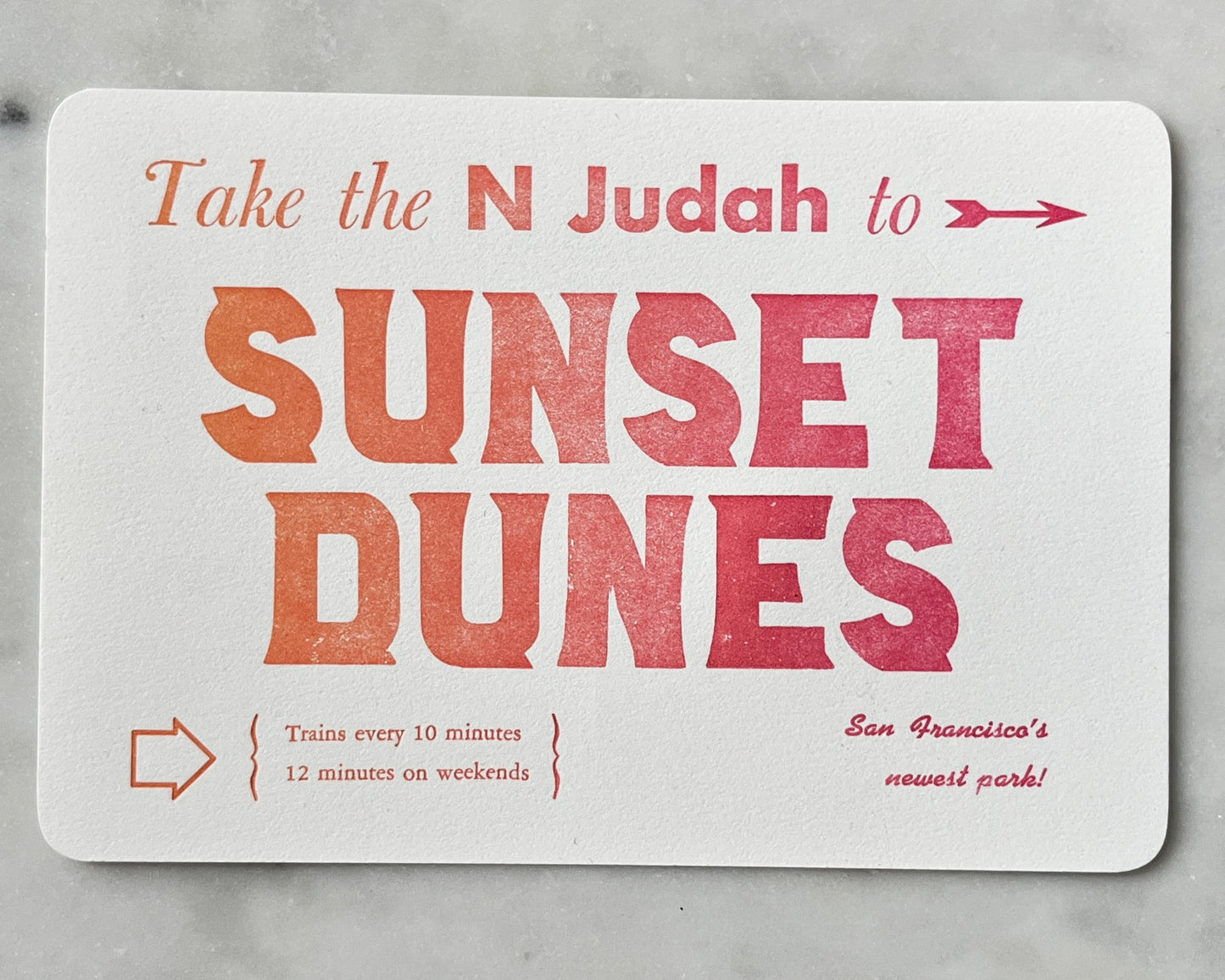 Postcard No. 003 - Sunset Dunes