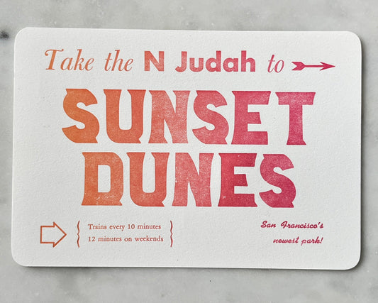Postcard No. 003 - Sunset Dunes